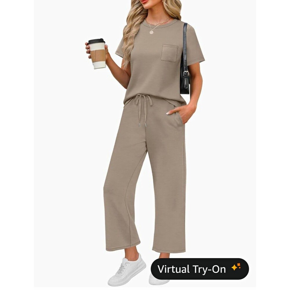 WIHOLL 2 Piece Sets for Women Casual Summer Travel Defect Check The Photo